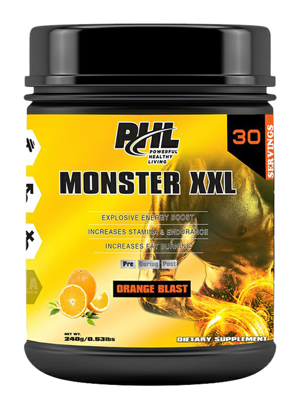 PHL Monster XXL 30 Servings Powder, 240g, Orange Blast