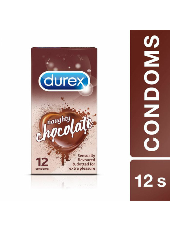 Durex Naughty Chocolate Condom, 12 Pieces