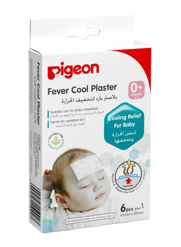 Pigeon B090 6-Pieces Fever Cool Plaster Set for Babies