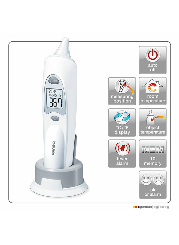 Beurer Digital Ear Thermometer, FT 58, White