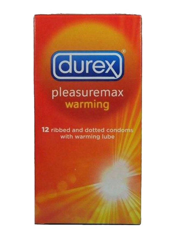 Durex Pleasuremax Warming Condom, 12 Pieces