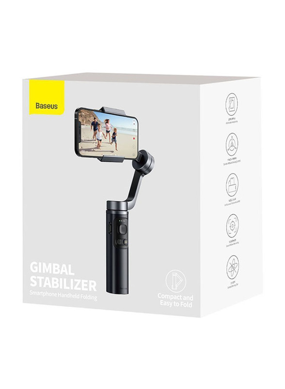 

Baseus 4500mAh 3-Axis Control Handheld Gimbal Stabilizer for Smartphones, Black