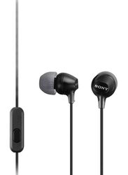 Sony MDREX15AP In-Ear Earphones with Mic, Black