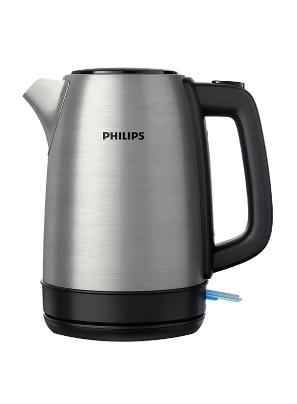 

Philips 1.7L Daily Collection Electric Stainless Steel Kettle, 1850-2200W, HD9350, Silver/Black