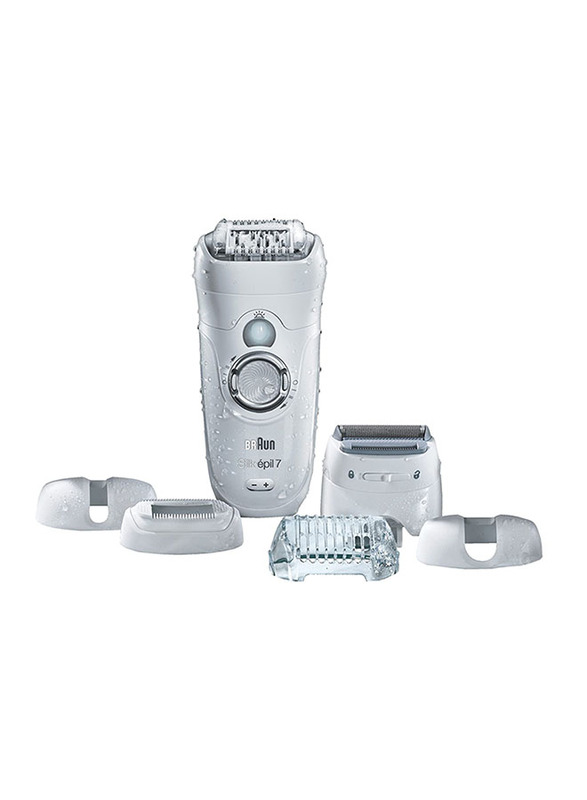 

Braun Silk Epil Series 7 Cordless Epilator with 8 Attachments, SE7561, White