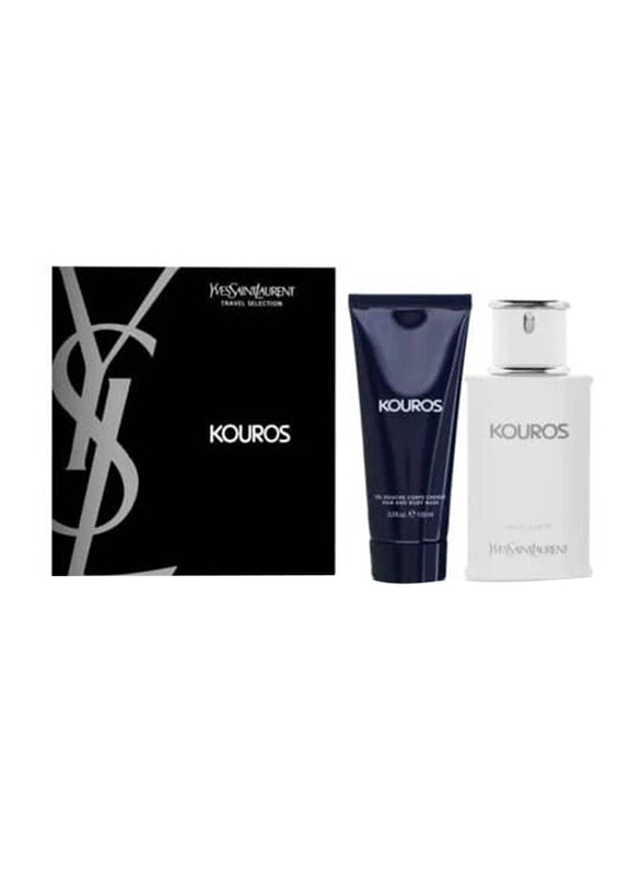 

Yves Saint Laurent 2-Piece Kouros Perfume Set for Men, 100ml EDT Perfume, 100ml Shower Gel