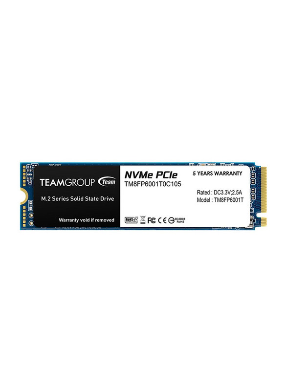 

Team Group MP33 1TB PCIe 3x4 1.3 3D NAND NVMe M.2 2280 Internal SSD, Black
