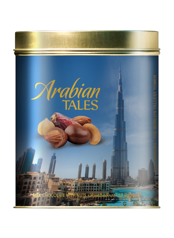 Arabian Tales Burj Khalifa Milk Chocolate with Nuts, 200g