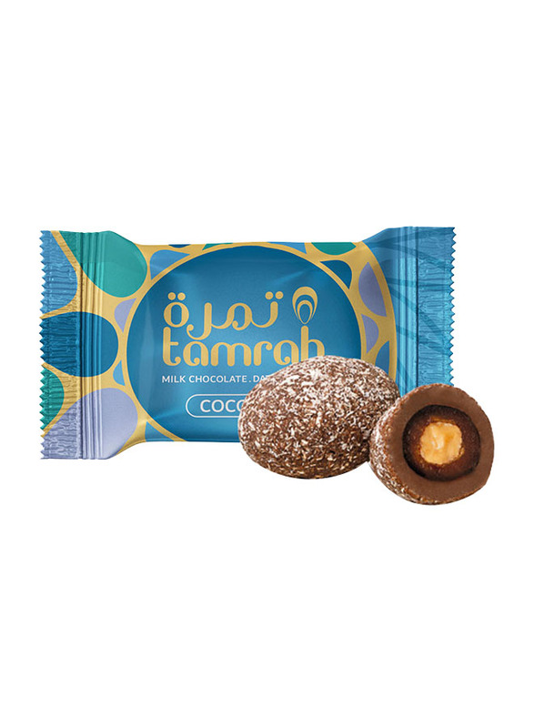Tamrah Date with Almond Covered with Coconut Chocolate Zipper Bag, 100g