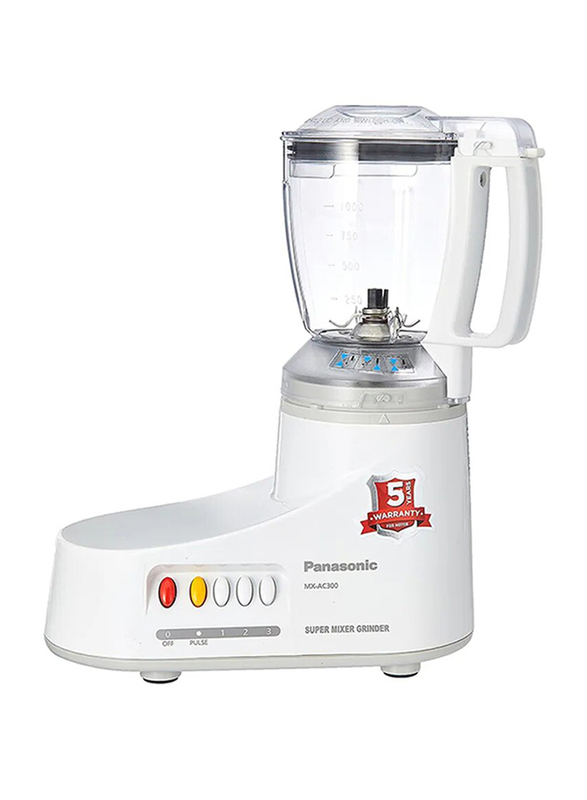 

Panasonic 7.4Kg Electric Mixer Grinder 5 Pieces Set, 1000W, MXAC400, Black/Silver/Clear