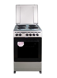 Nobel 4-Burners Free Standing Electric Hot Plate Cooker, 1800W, NGC5400S, Silver