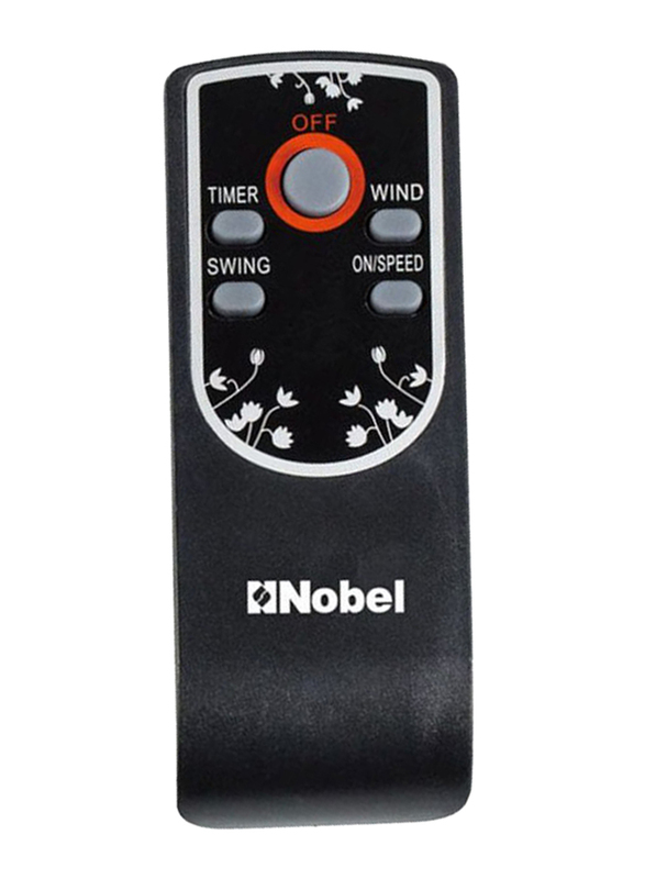 Nobel 70W 5-Blade Stand Fan, NF168R, Black