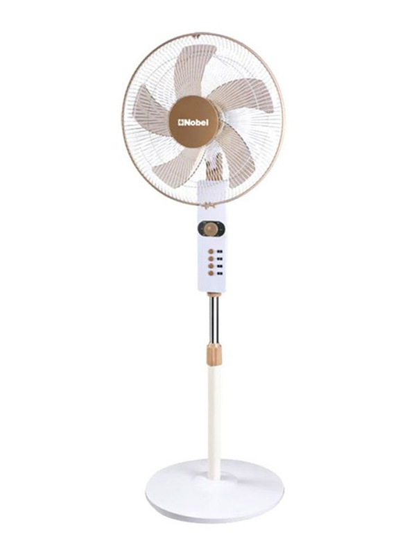 

Nobel Pedestal Fan, 70 W, NF167, White/Gold