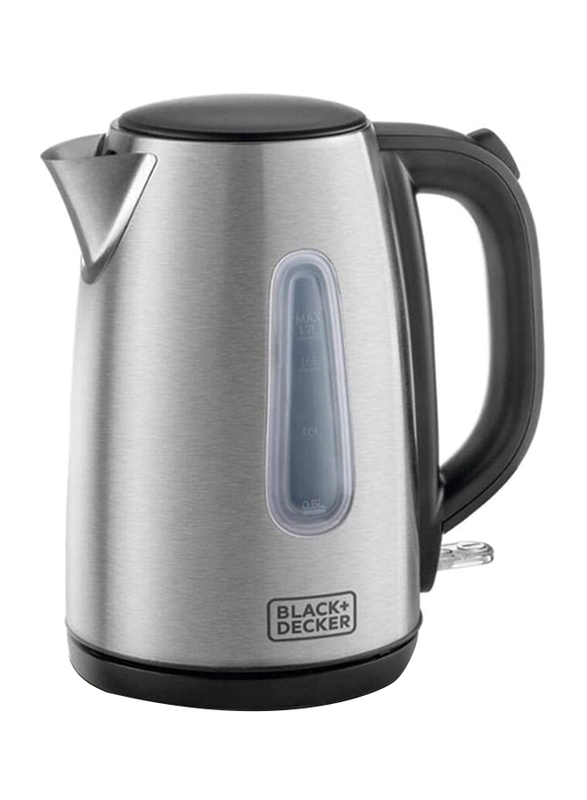 

Black+Decker 1.7L Electric Stainless Steel Kettle, 2200W, JC450-B5, Silver/Black