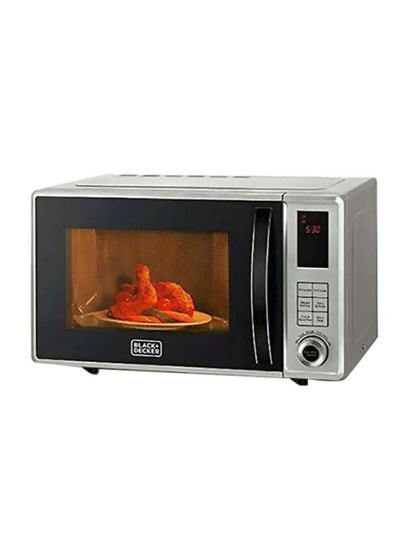 

Black+Decker 23L Microwave Oven with Grill and Defrost Function, 800W, MZ2310PG-B5, White