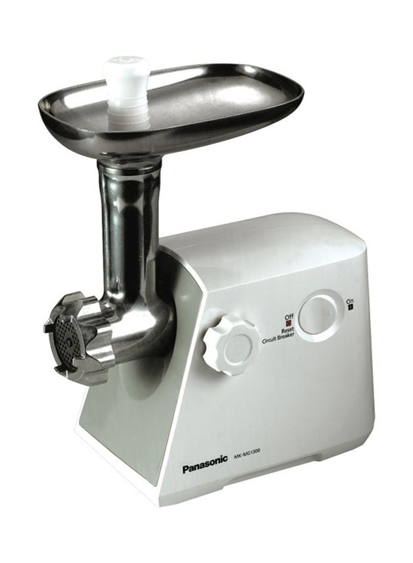 

Panasonic Electric Meat Grinder, 1300W, MKMG1300, White/Grey/Silver