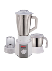 Nobel 1.5L 2-in-1 Mini Kitchen Machine Stainless Steel Blender, 350W, NB201SS, White/Silver