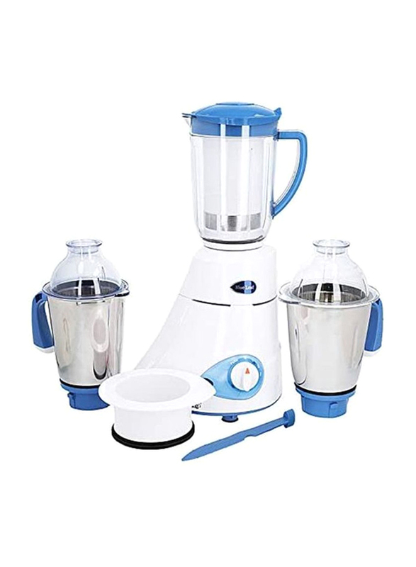 

Preethi Leaf Platinum Mixer Grinder, 750W, MG-139/09, White/Blue/Clear