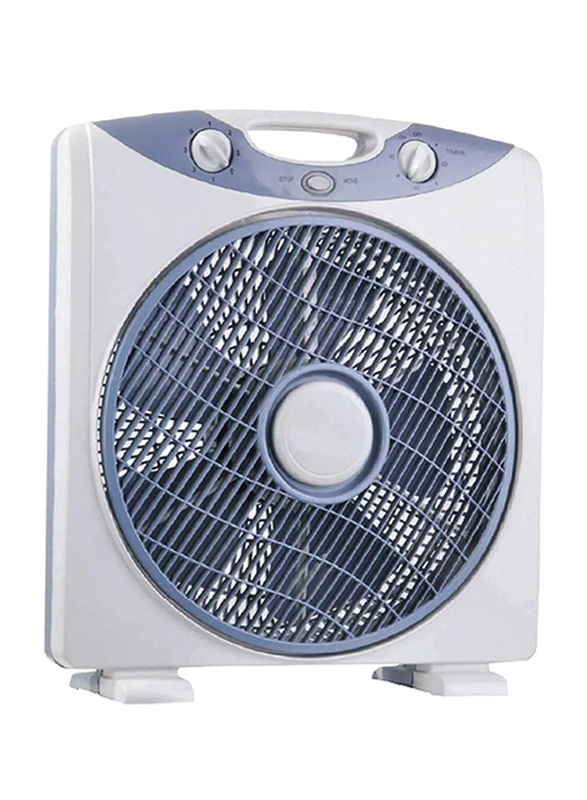 Nobel 12-inch Box Fan, with 3 Speed, NF12B, White