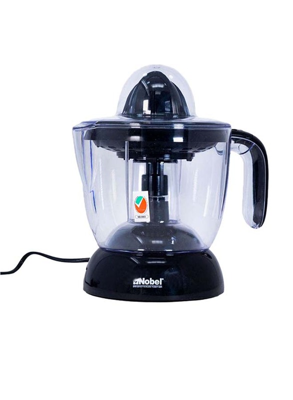 

Nobel 1.2L Citrus Press Juicer, 30W, NCJ12, Black/Clear