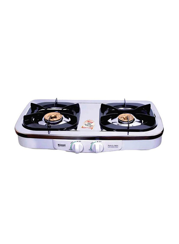 

Rinnai 2-Burner Table Top Gas Stove, RET2KRS, Silver