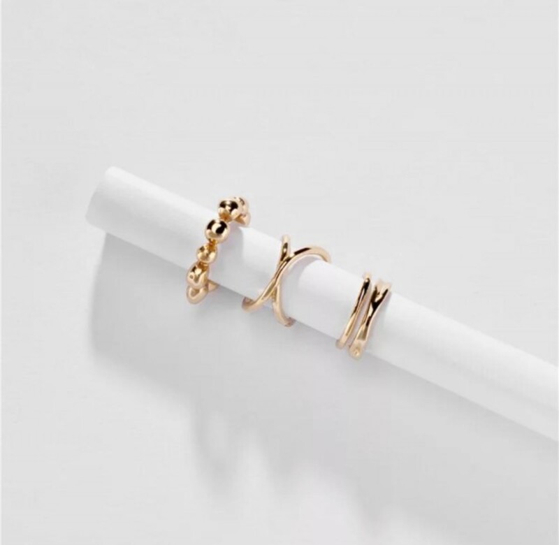 Wazna Jewellery Gold Plated Adjustable Ear Clip