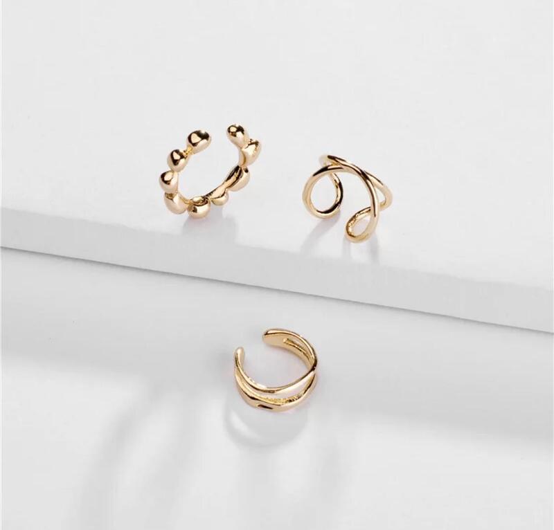 Wazna Jewellery Gold Plated Adjustable Ear Clip