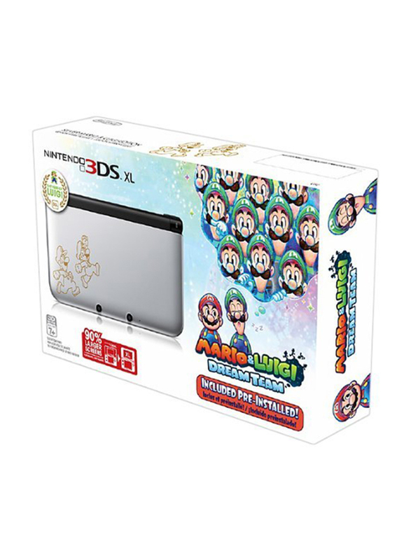 Nintendo 3DS XL Mario & Luigi Dream team Limited Edition Console, Silver