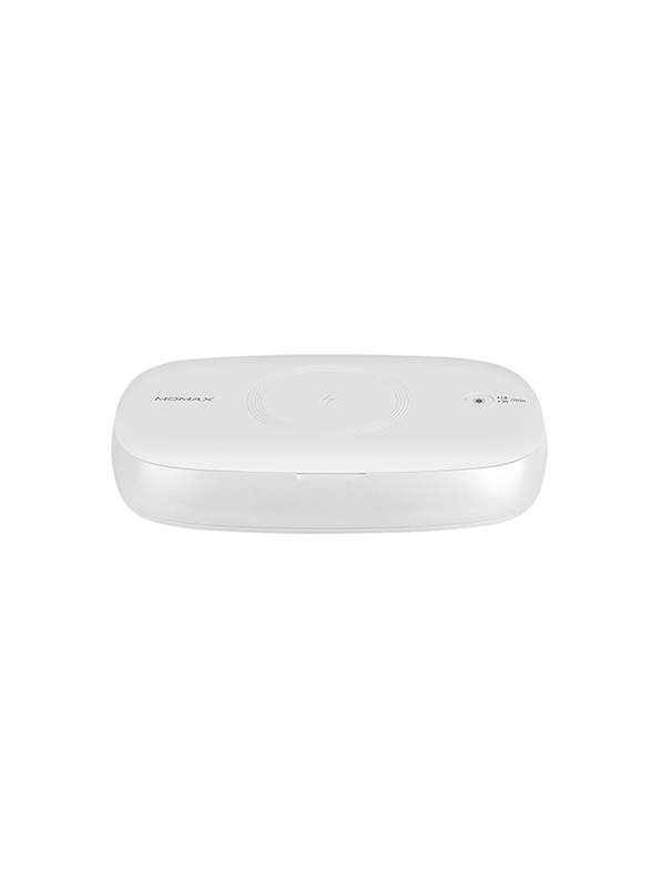 Momax Qpower UV Sanitizing Box with Wireless Charging for Smartphones, White