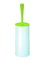 Rayen WC Toilet Brush with Cover, Green/White