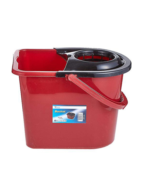Home Pro 15L Mop Bucket, 643, Black/Red
