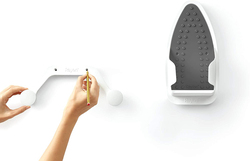 Rayen Ironing Board and Iron Hanger, White