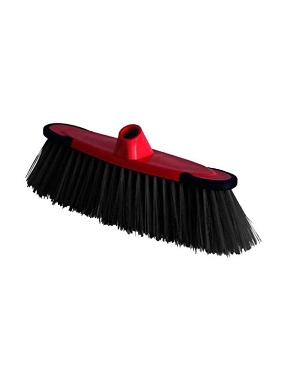 Home Pro Push Broom with Pole, 125cm, Red