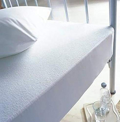 Home Pro Waterproof Terry Mattress Protector, 100 x 200cm, White
