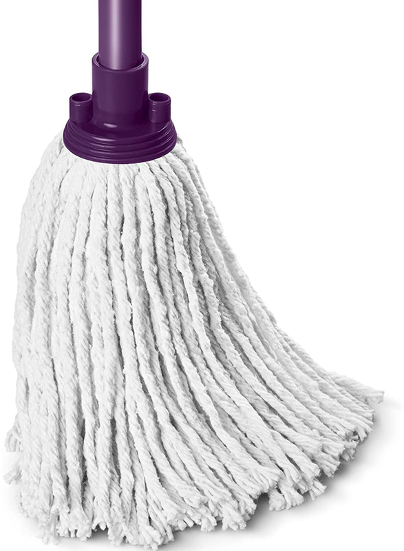 Mery Cotton Universal Mop String, White/Purple, 155g
