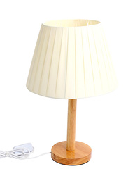 Home Pro LED Table Lamp, White/Brown