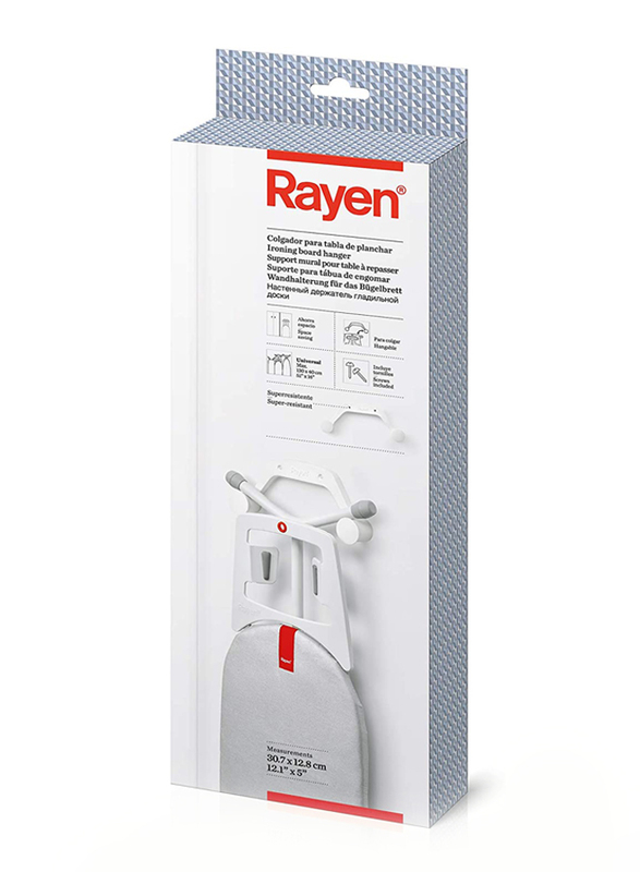 Rayen Ironing Board Hanger, White