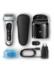 Braun Series 8 Electric Shaver, 8390CC, Silver