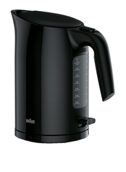 Braun PurEase 1.7L Electric Plastic Kettle, 3000W, WK 3110 BK, Black