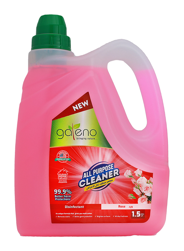 Galeno 5-in-1 Bundle Offer for Hygiene Products, Hand Wash 250ml + Dish Wash 500ml + Glass Cleaner 500ml + All-Purpose Cleaner 1.5Ltr + Antiseptic 500ml