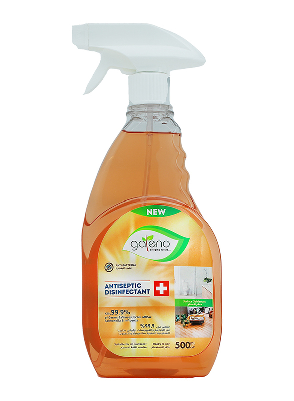 Galeno 5-in-1 Bundle Offer for Hygiene Products, Hand Wash 250ml + Dish Wash 500ml + Glass Cleaner 500ml + All-Purpose Cleaner 1.5Ltr + Antiseptic 500ml