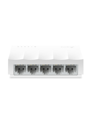 TP-Link LS1005 5-Port 10/100Mbps Desktop Network Switch, White