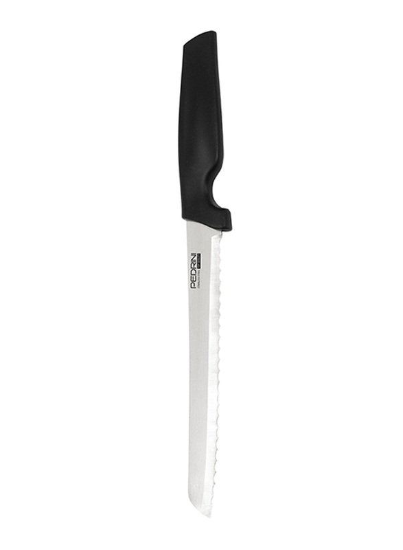 

Pedrini 19cm Stainless Steel Bread Knife, Silver/Black