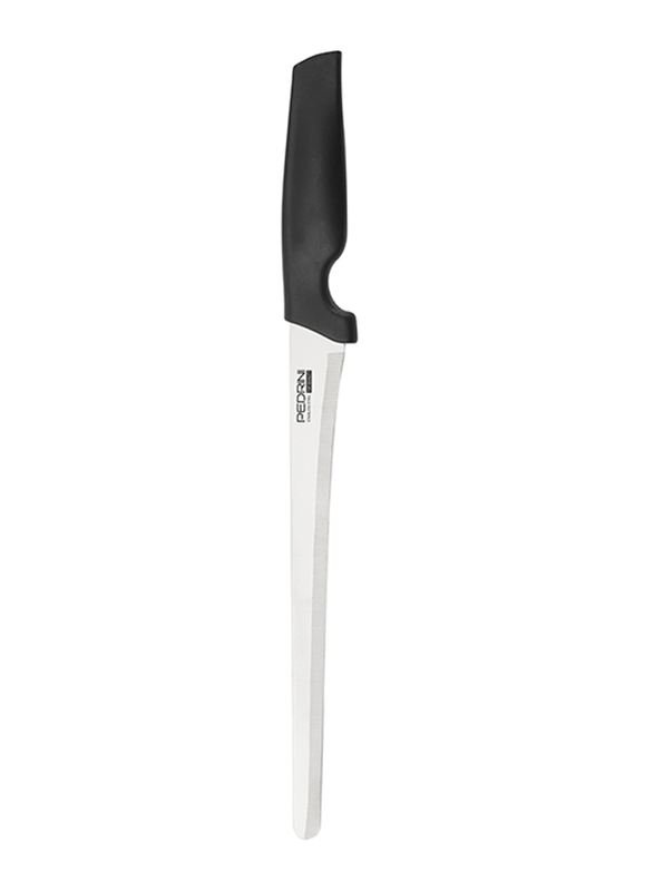 

Pedrini 24cm Stainless Steel Ham Fillet Knife, Silver/Black