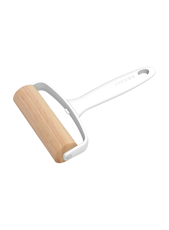 

Pedrini Wooden Pastry Roller, Beige/White