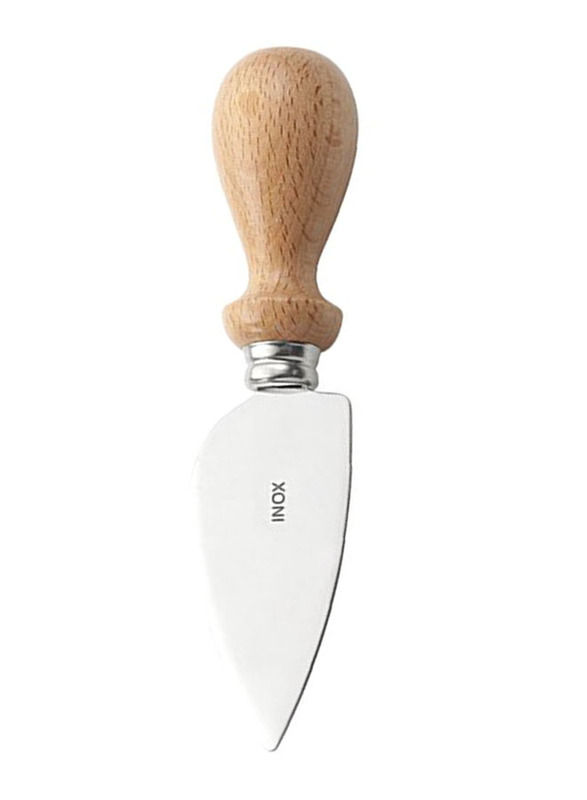 

Pedrini 8cm Parmesan Stainless Steel Blade Cheese Knife, Silver/Beige