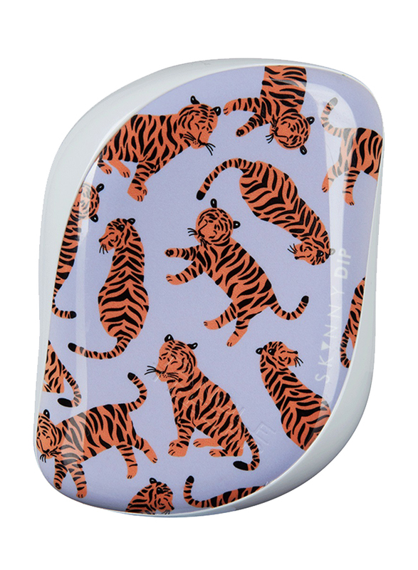 

Tangle Teezer Compact Styler Skinny Dip Tiger Print Hair Brush, Multicolour, 1 Piece