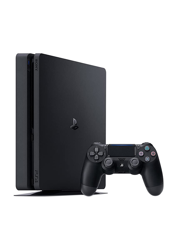 Sony PlayStation 4 Slim Gaming Console, 500GB, with 2 Dualshock 4 Controller, Black