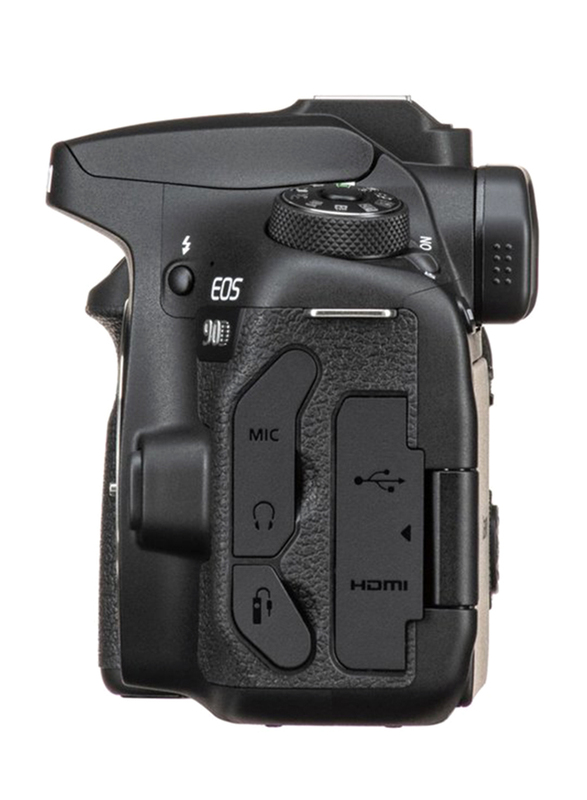 Canon EOS 90D DSLR Camera with EFS 18-135mm Lens, 32.5 MP, Black
