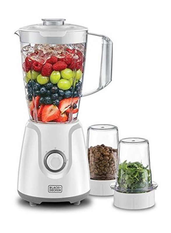 Black+Decker Blender with Grinder, 400W, BX4000, White